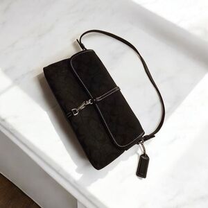Coach Black Signature Shoulder Bag